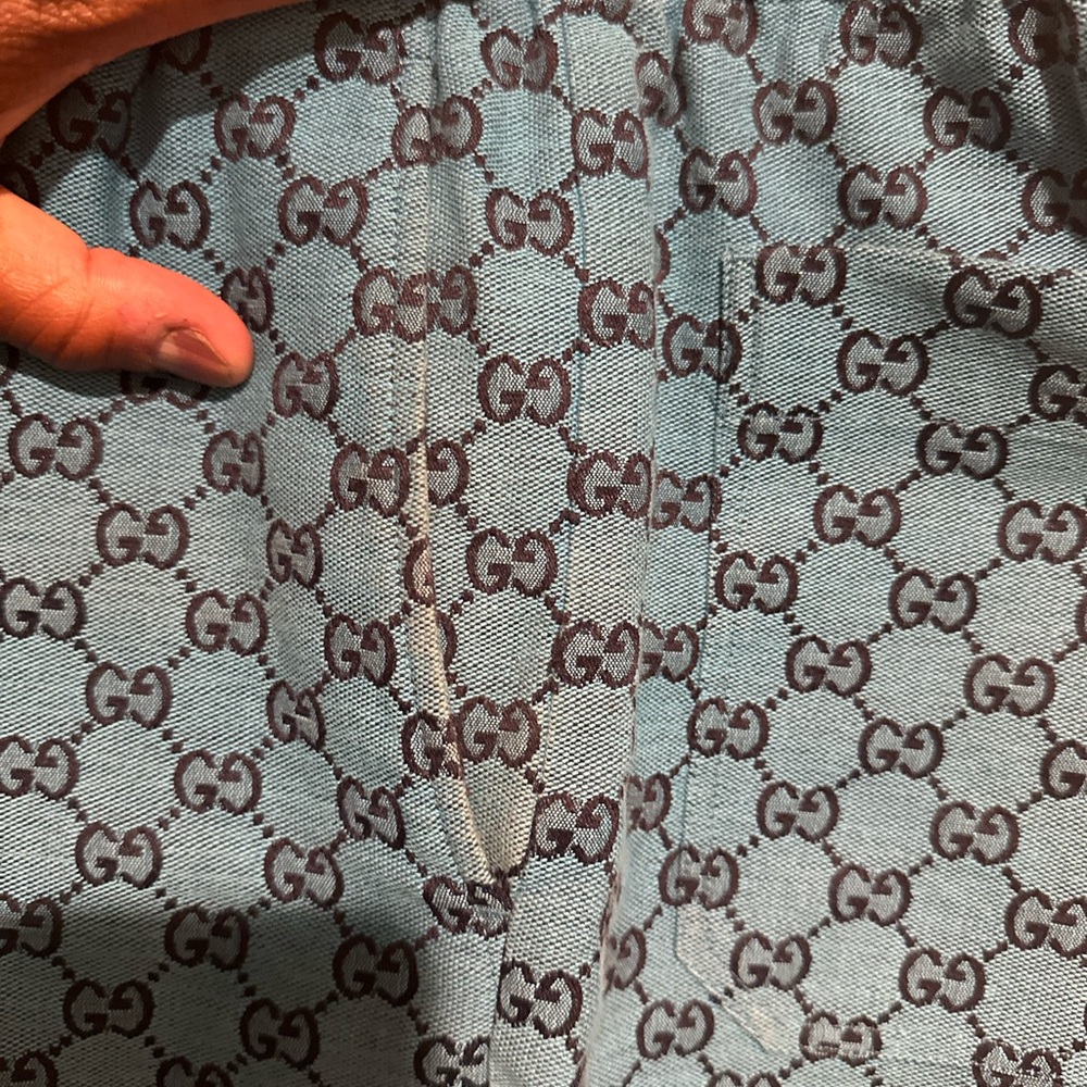 Authentic Gucci Blue Men's Shorts - Picture 5 of 11
